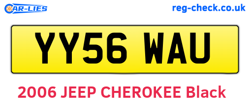 YY56WAU are the vehicle registration plates.