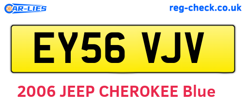 EY56VJV are the vehicle registration plates.