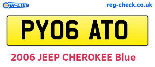 PY06ATO are the vehicle registration plates.