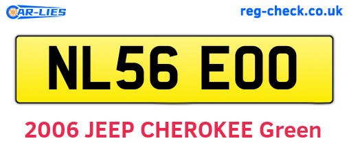 NL56EOO are the vehicle registration plates.