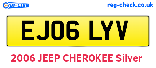 EJ06LYV are the vehicle registration plates.