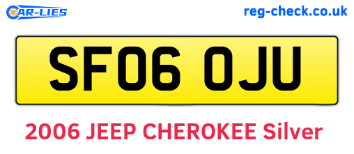 SF06OJU are the vehicle registration plates.