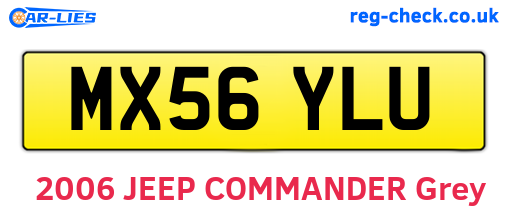 MX56YLU are the vehicle registration plates.