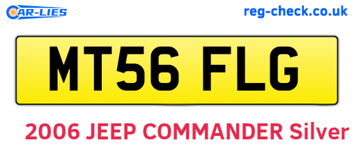 MT56FLG are the vehicle registration plates.