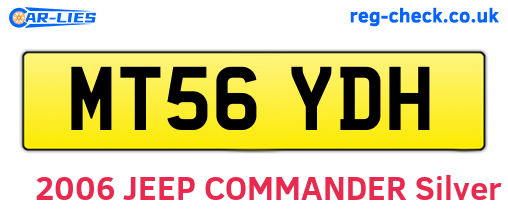 MT56YDH are the vehicle registration plates.