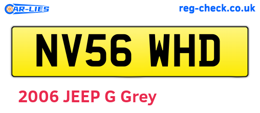 NV56WHD are the vehicle registration plates.