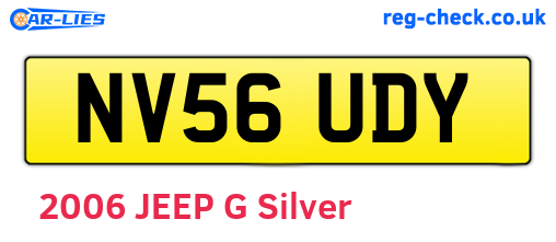 NV56UDY are the vehicle registration plates.