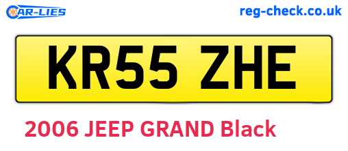 KR55ZHE are the vehicle registration plates.