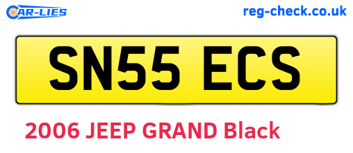 SN55ECS are the vehicle registration plates.