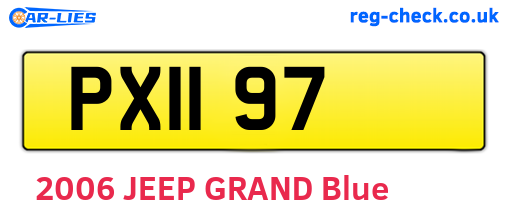 PXI197 are the vehicle registration plates.