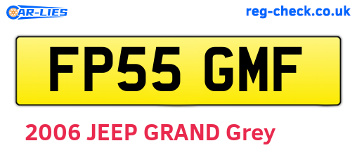 FP55GMF are the vehicle registration plates.
