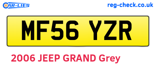 MF56YZR are the vehicle registration plates.