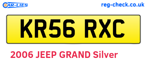KR56RXC are the vehicle registration plates.