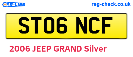 ST06NCF are the vehicle registration plates.