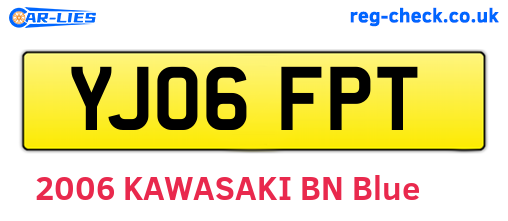 YJ06FPT are the vehicle registration plates.