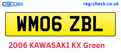 WM06ZBL are the vehicle registration plates.