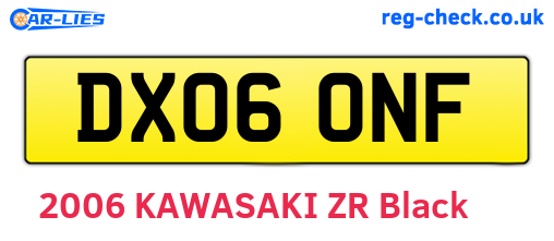 DX06ONF are the vehicle registration plates.