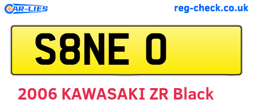 S8NEO are the vehicle registration plates.
