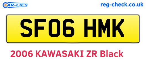 SF06HMK are the vehicle registration plates.