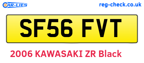 SF56FVT are the vehicle registration plates.