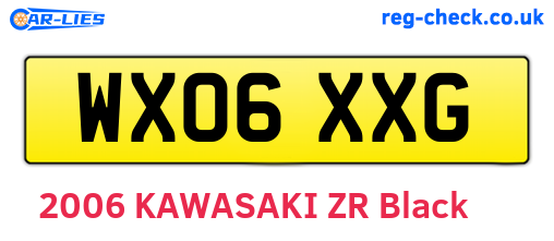 WX06XXG are the vehicle registration plates.