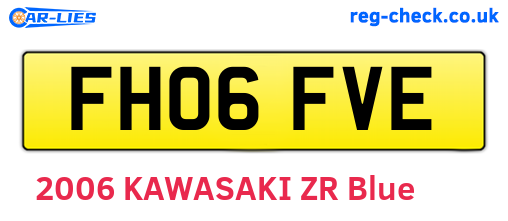 FH06FVE are the vehicle registration plates.