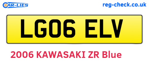 LG06ELV are the vehicle registration plates.