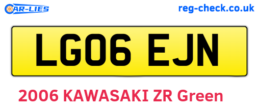LG06EJN are the vehicle registration plates.