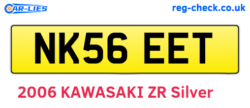 NK56EET are the vehicle registration plates.