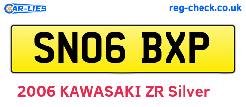SN06BXP are the vehicle registration plates.
