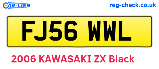 FJ56WWL are the vehicle registration plates.