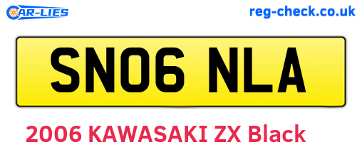 SN06NLA are the vehicle registration plates.