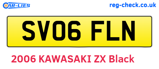 SV06FLN are the vehicle registration plates.