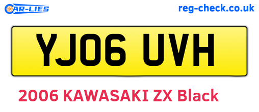 YJ06UVH are the vehicle registration plates.