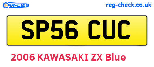SP56CUC are the vehicle registration plates.