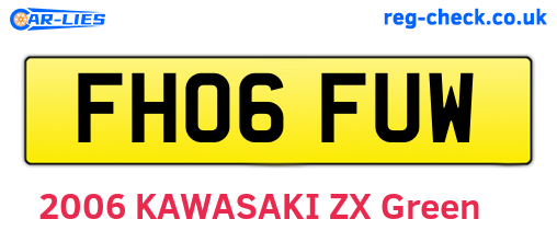 FH06FUW are the vehicle registration plates.