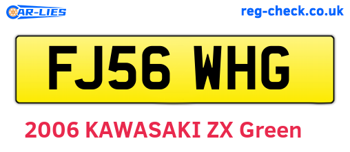 FJ56WHG are the vehicle registration plates.