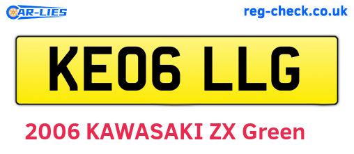 KE06LLG are the vehicle registration plates.