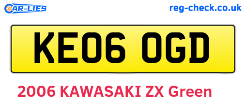 KE06OGD are the vehicle registration plates.
