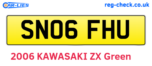SN06FHU are the vehicle registration plates.