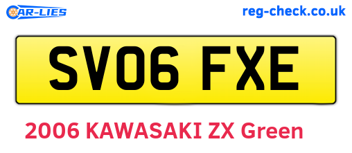 SV06FXE are the vehicle registration plates.