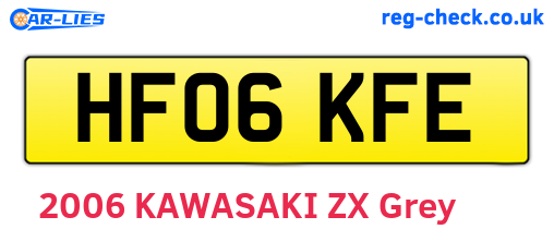 HF06KFE are the vehicle registration plates.