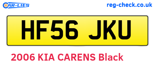 HF56JKU are the vehicle registration plates.