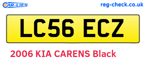 LC56ECZ are the vehicle registration plates.