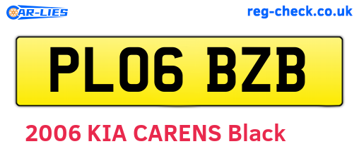PL06BZB are the vehicle registration plates.