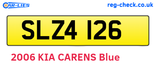SLZ4126 are the vehicle registration plates.