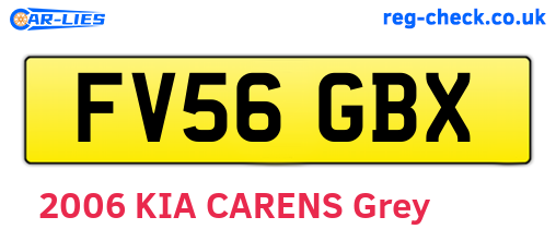 FV56GBX are the vehicle registration plates.