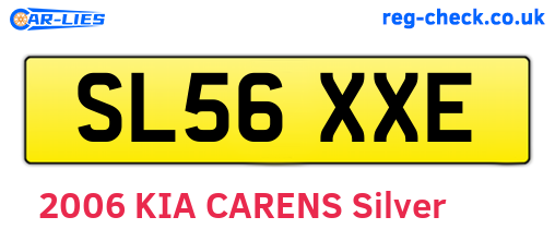SL56XXE are the vehicle registration plates.