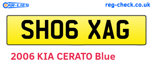 SH06XAG are the vehicle registration plates.