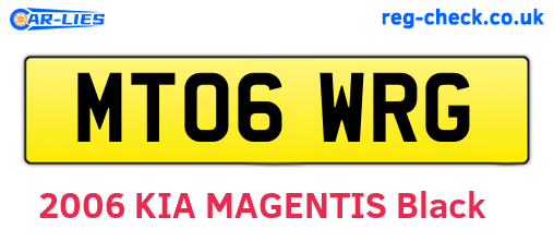 MT06WRG are the vehicle registration plates.